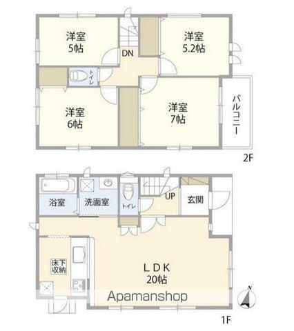 京浜急行電鉄本線 戸部駅 徒歩7分 2階建 築8年(4LDK)の間取り写真
