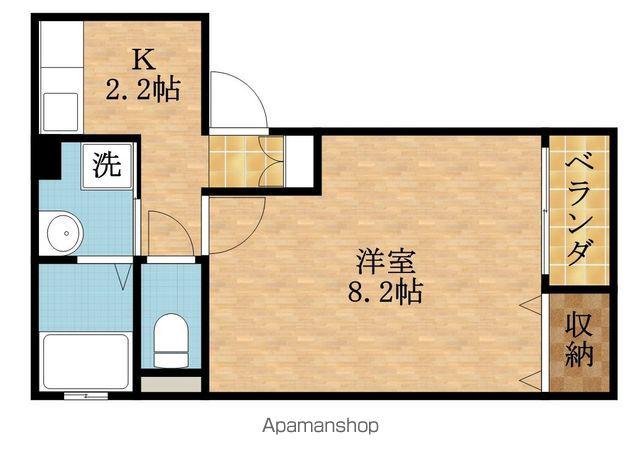 メゾンド南光 Ⅱ(ワンルーム/1階)の間取り写真