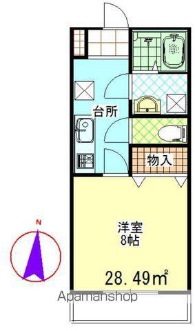 マイパティオ(1K/1階)の間取り写真