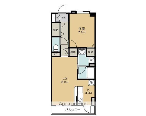 グランコート舞浜(1LDK/2階)の間取り写真