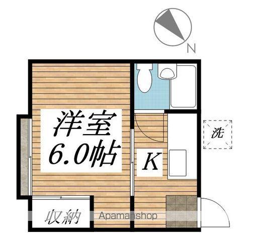 ロッヂ80(1K/2階)の間取り写真