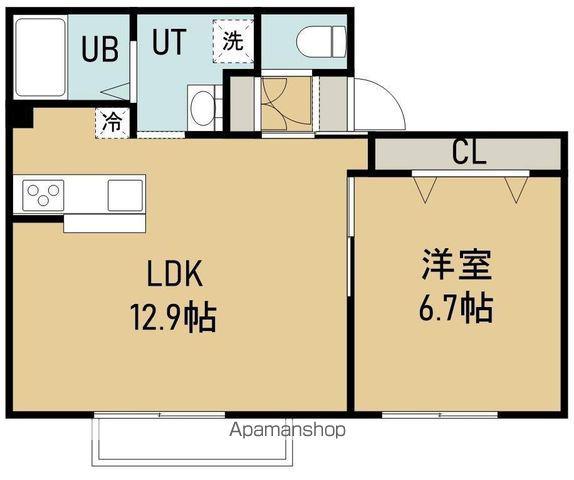 セントラルステージ本町(1LDK/2階)の間取り写真
