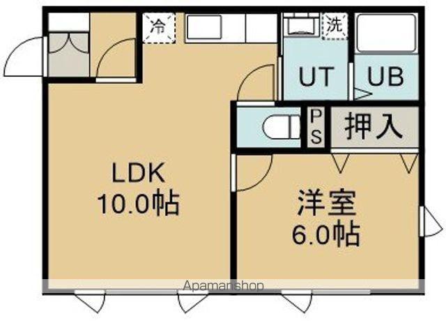 ソフィア五稜郭(1LDK/2階)の間取り写真
