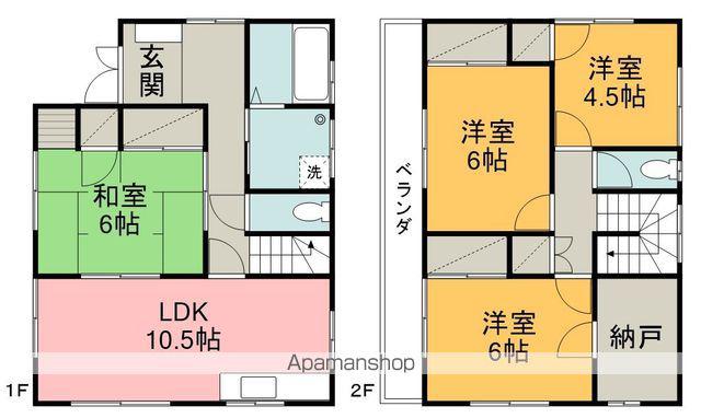 伊予鉄道横河原線 いよ立花駅 徒歩3分 2階建 築24年(4SLDK)の間取り写真