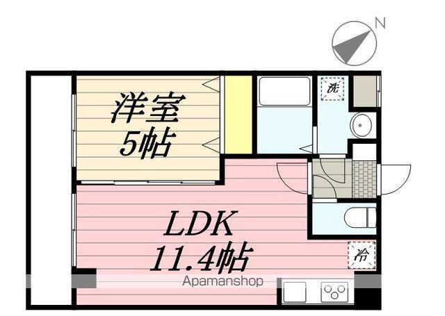 ALBION新検見川(1LDK/2階)の間取り写真