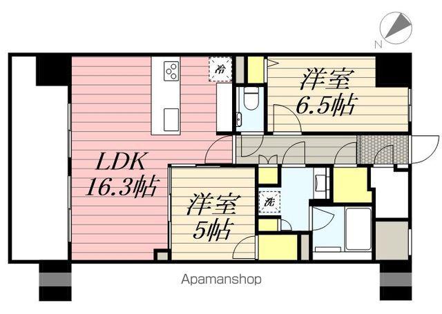 AIFLAT博多祇園(2LDK/6階)の間取り写真