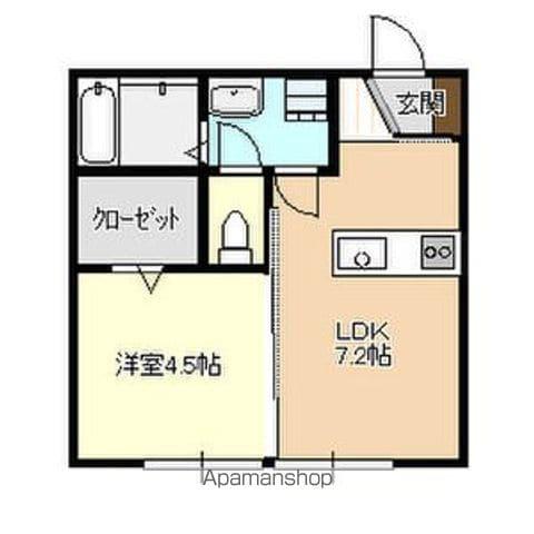 アリエッタK(1LDK/1階)の間取り写真