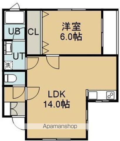 コーポのばら(1LDK/2階)の間取り写真