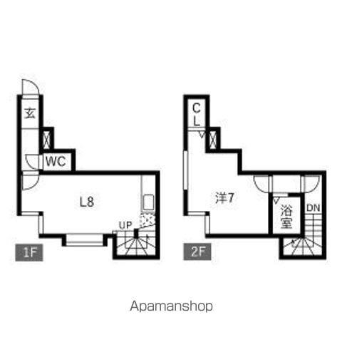 CASA白石(1LDK/1階)の間取り写真