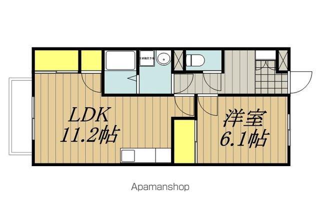 サンハイツ片桐(1LDK/1階)の間取り写真