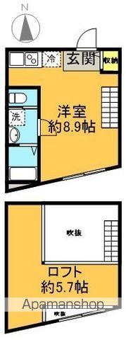 梅ヶ丘ベース(ワンルーム/3階)の間取り写真