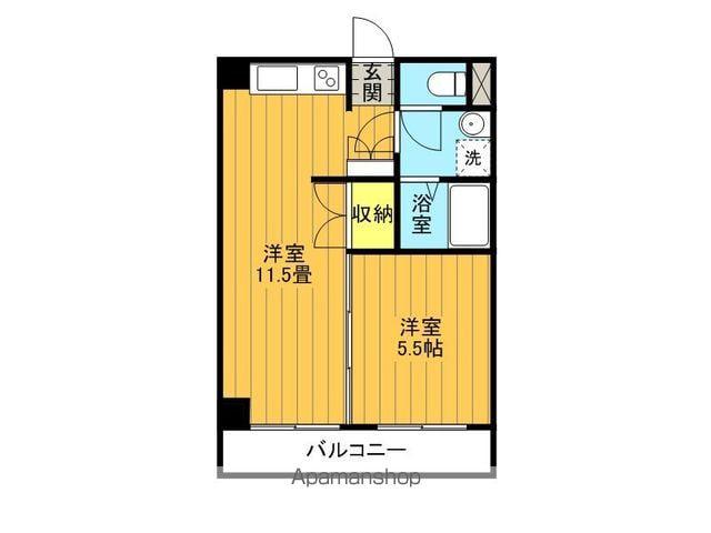 レガート・ヴェルティエ(1LDK/5階)の間取り写真