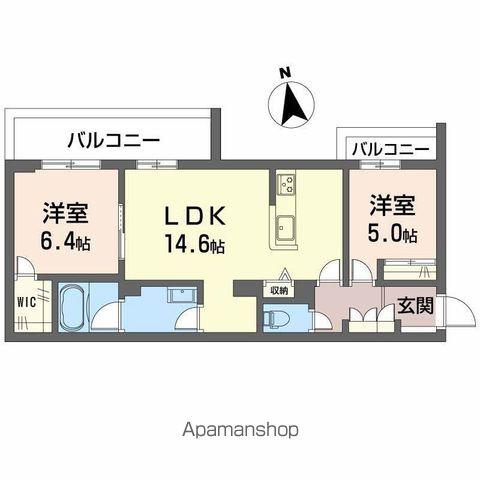 グランステラ鳳(2LDK/3階)の間取り写真