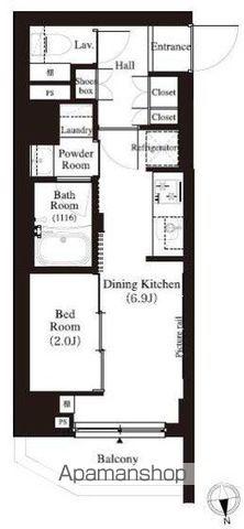 アーバンパーク江古田の森(1DK/3階)の間取り写真