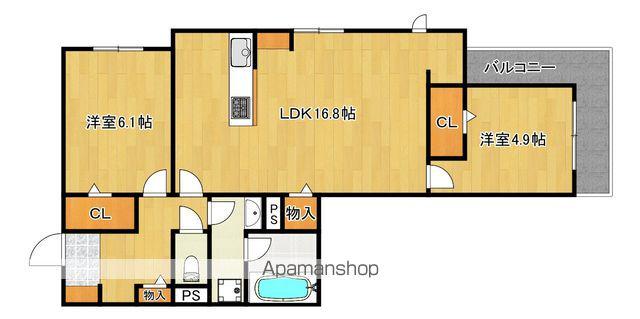 D-RESIDENCE西野(2LDK/3階)の間取り写真