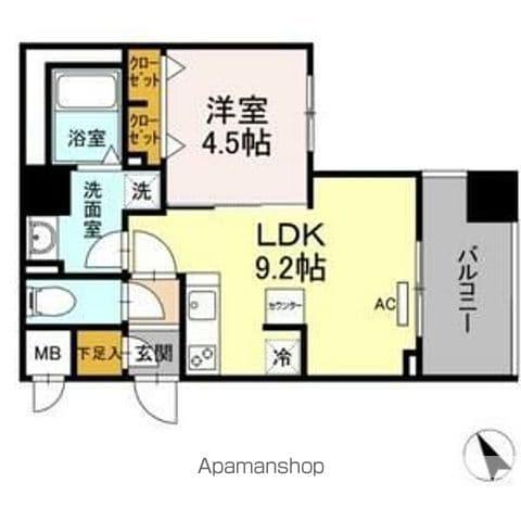 シトラスガーデン(1LDK/5階)の間取り写真