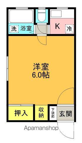 福島県郡山市 1階建 築46年(1K)の間取り写真