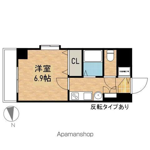 プレサンス久屋大通公園サウス(1K/3階)の間取り写真