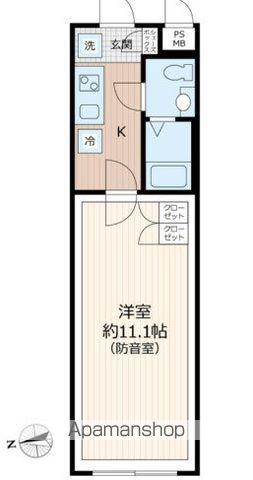 ラシクラス豊玉南(1K/2階)の間取り写真