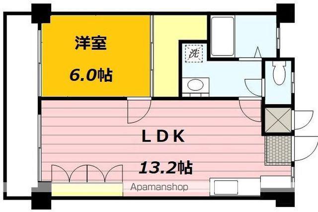 NEW MAXビル(1LDK/2階)の間取り写真