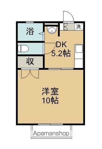 ブリーズタウン(1K/1階)の間取り写真