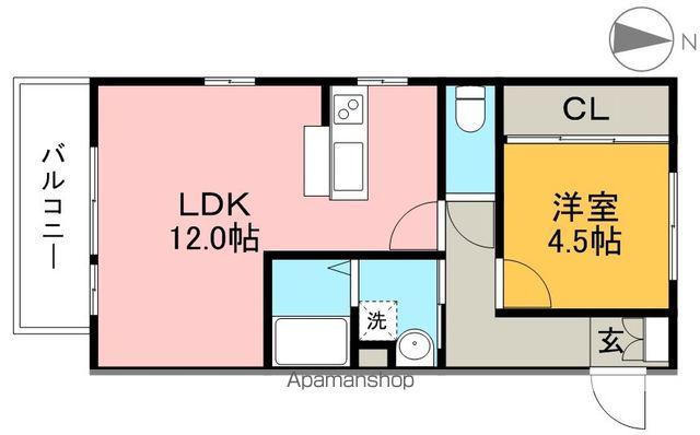セジュールモナリエ(1LDK/2階)の間取り写真