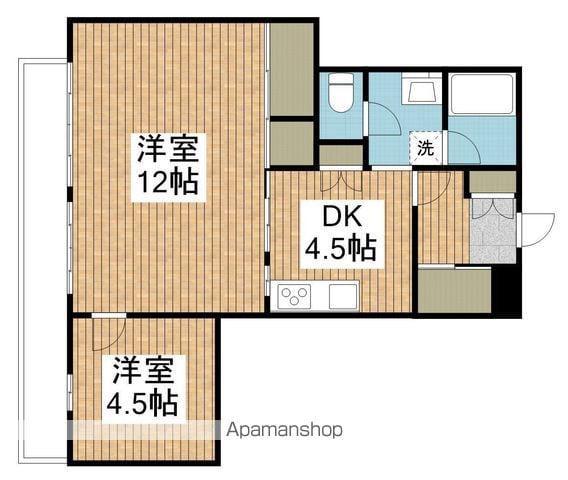 コーポ大善(2K/6階)の間取り写真