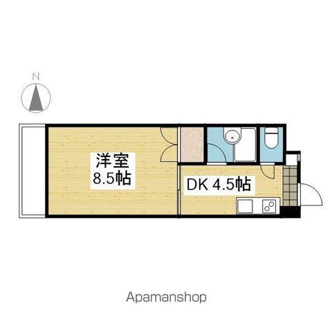 SELEコート壱番館(1DK/6階)の間取り写真