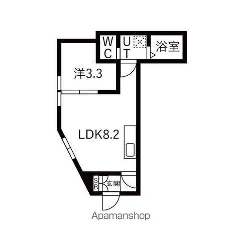 仙台前ルート(1LDK/1階)の間取り写真