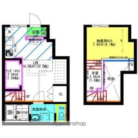 RADIANCE大府Ⅱ(ワンルーム/1階)の間取り写真