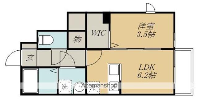CLAR(1DK/1階)の間取り写真