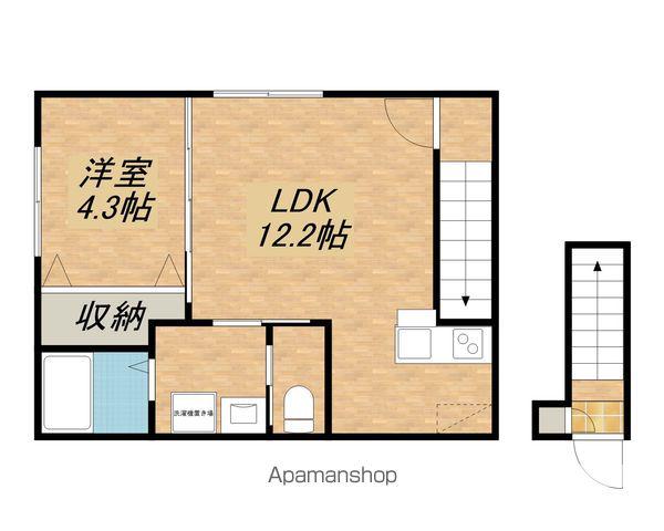 イオ・リアン坂本Ⅱ(1LDK/2階)の間取り写真