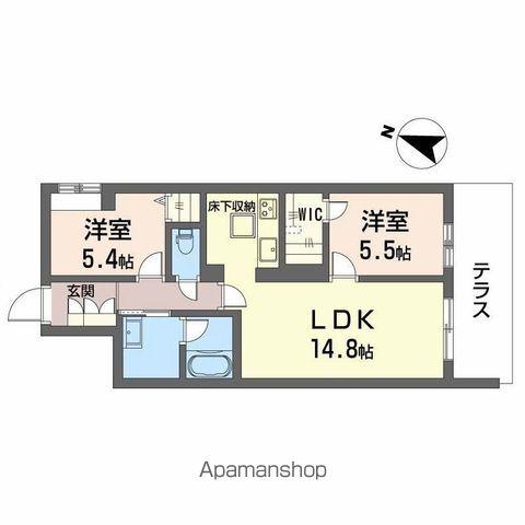 シャーメゾン ルミエール(2LDK/3階)の間取り写真