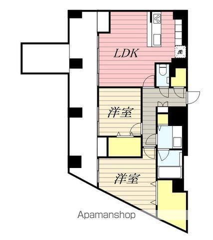 FIRST AVENUE OHORI(2LDK/2階)の間取り写真
