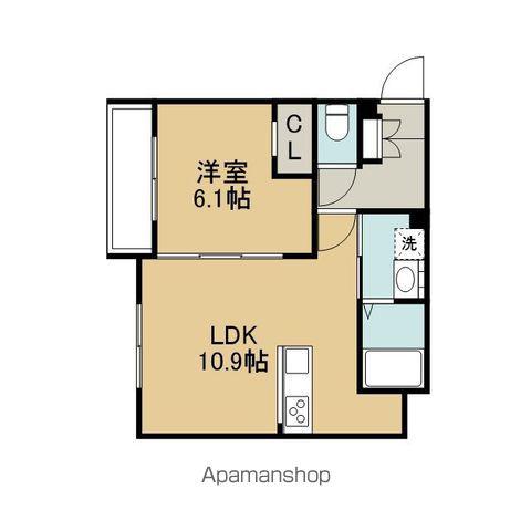 RIGEL EIN(1LDK/3階)の間取り写真