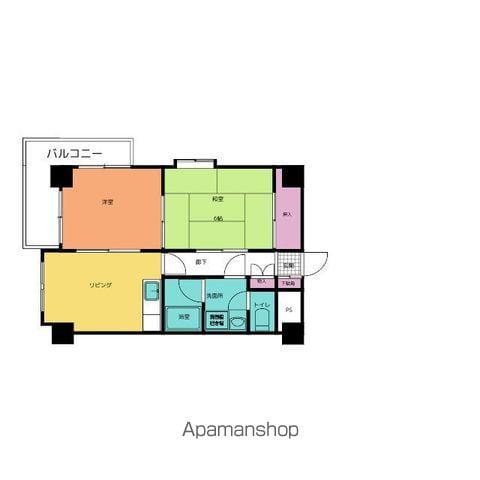 セントポーリアアビコ(2DK/9階)の間取り写真
