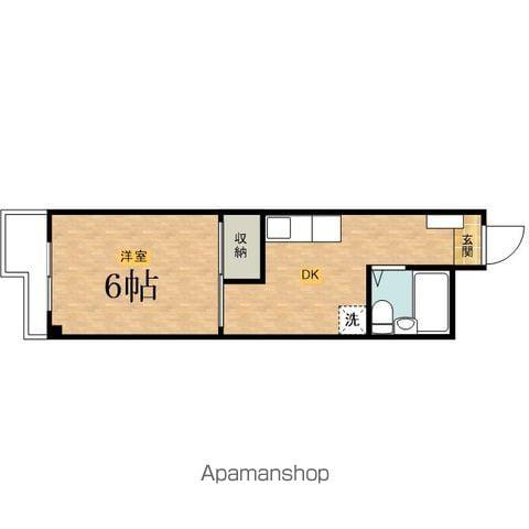 クレール日野(1DK/2階)の間取り写真