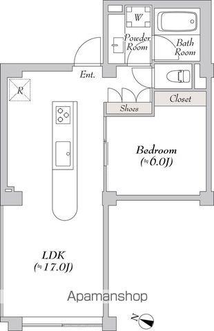 LUMIEC WASEDA(1LDK/1階)の間取り写真
