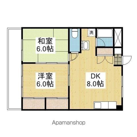 プロヴァンス安城寺Ⅰ(2DK/2階)の間取り写真