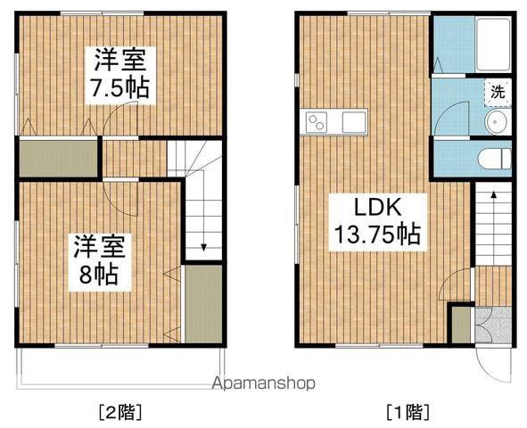 SK-1(2LDK/1階)の間取り写真