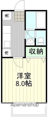 TOMO新寺(1K/2階)の間取り写真