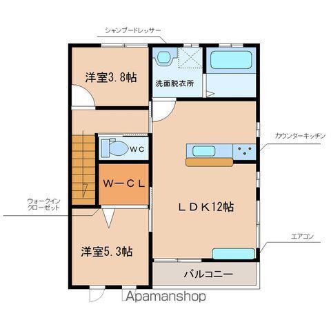 リリーコート(2LDK/2階)の間取り写真