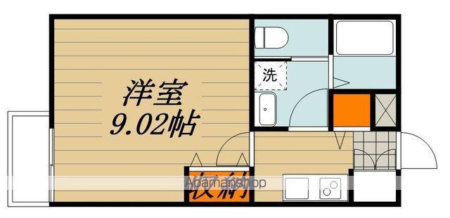 ネオソフィア国立(1K/1階)の間取り写真