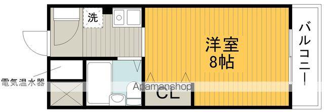 クレール豊中(1K/3階)の間取り写真