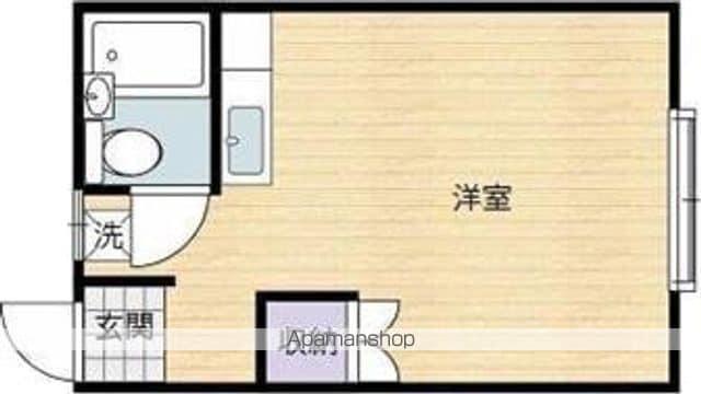 コーポナスD(ワンルーム/1階)の間取り写真