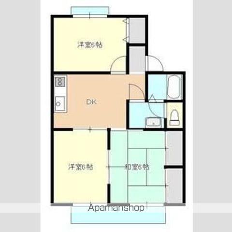 セジュール・N(3DK/2階)の間取り写真