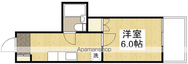 SATOビル大黒(1K/3階)の間取り写真