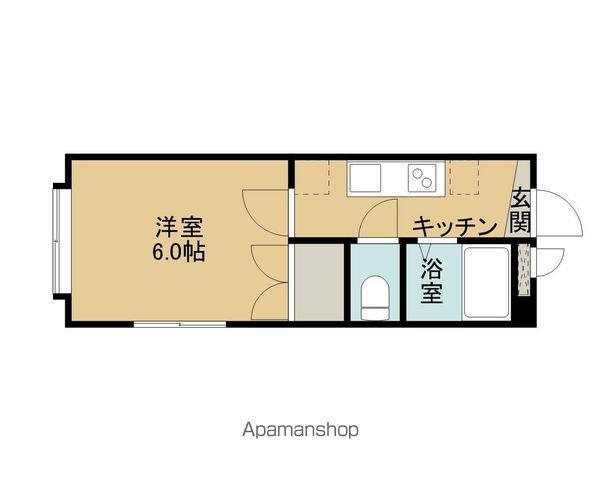 メゾンプラネット台原(1K/2階)の間取り写真