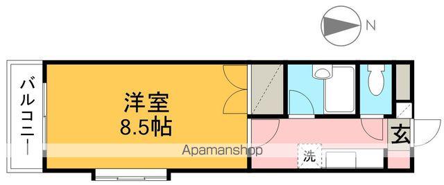 ファーストイン居相(1K/1階)の間取り写真