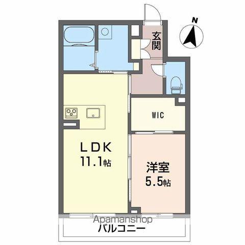 アトリエール和泉南(1LDK/2階)の間取り写真